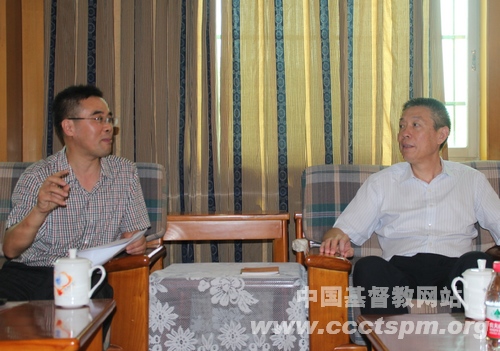 浙江神学院接待江干区政协主席调研