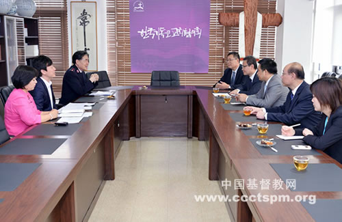 高峰牧师等一行访问韩国基督教教会协议会